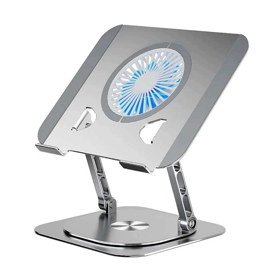 Support ordinateur portable-Aluminium réglable et rotatif 360°